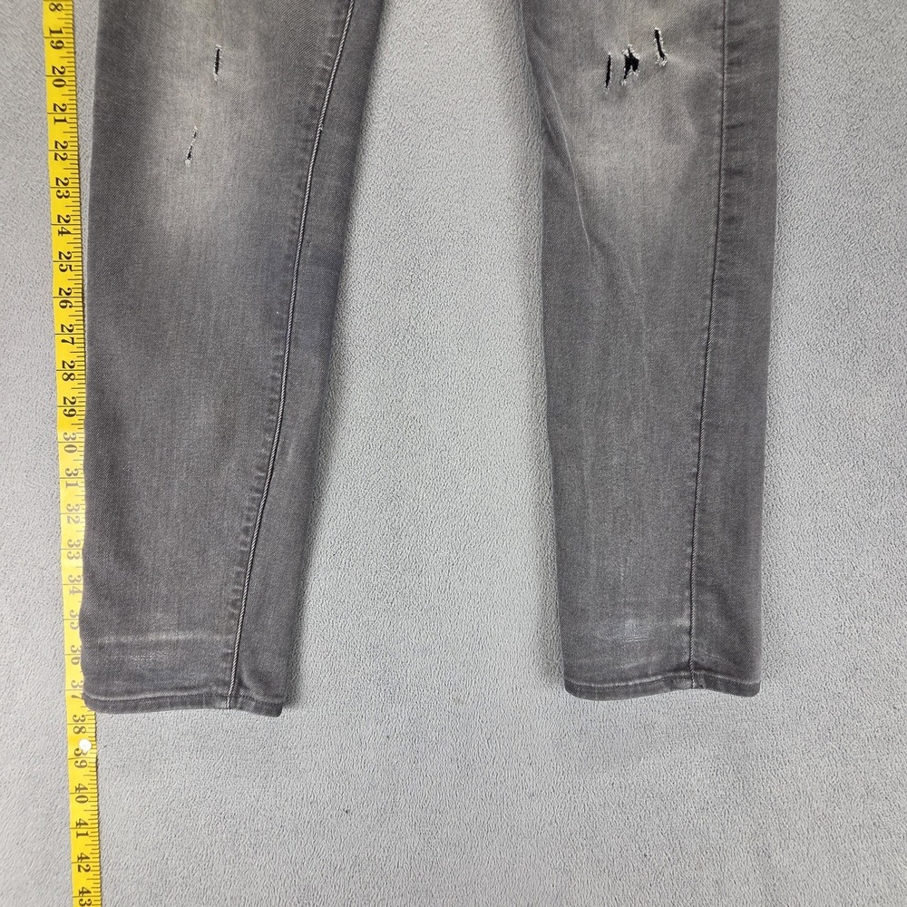 G-Star RAW Jeans Mens 28x30 Gray Revend Skinny Distressed Zip Fly Denim - Picture 12 of 16